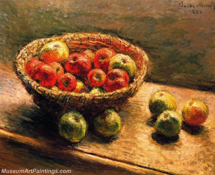 A Basket of Apples Painting