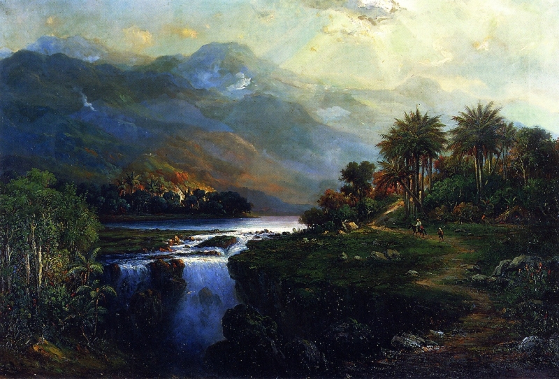 A Blue Hole Jamaica by Fritz Siegfried Georg Melbye