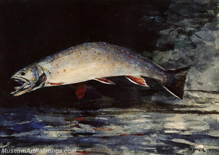 A Brook Trout Painting