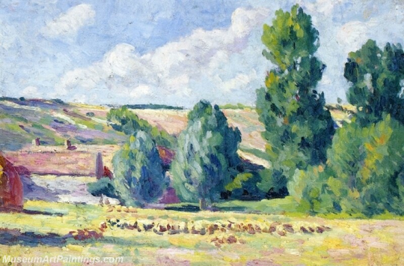 A Farm in Ezeaux Painting