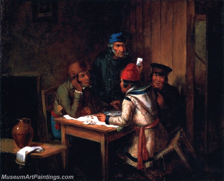 A Game of Cards Painting