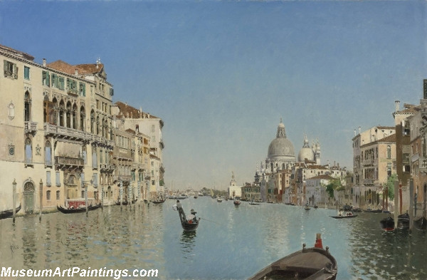 A Gondola on the Grand Canal Painting