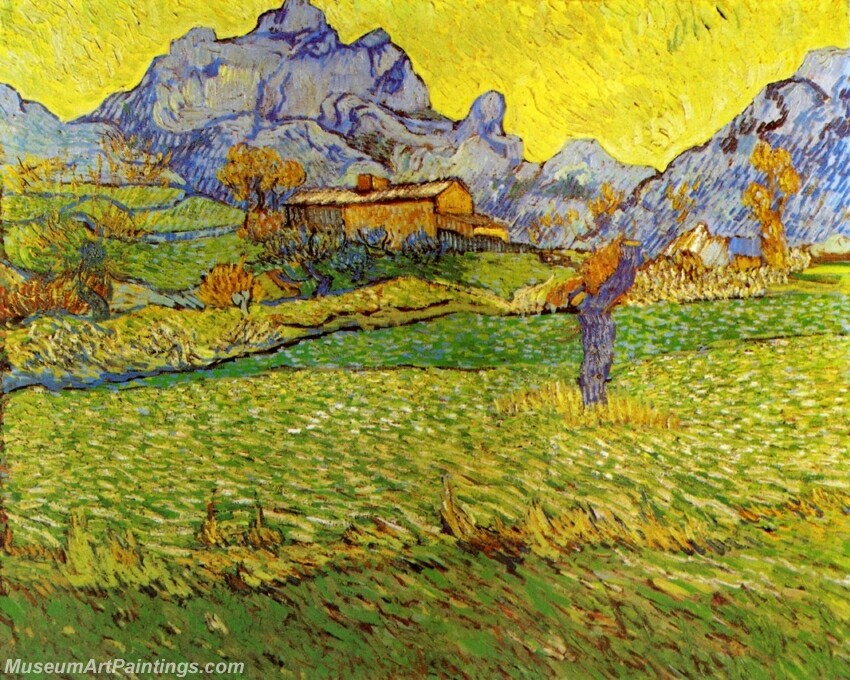A Meadow in the Mountains Le Mas de Saint Paul Painting