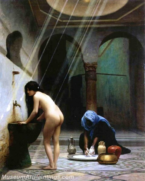 A Moorish Bath Painting