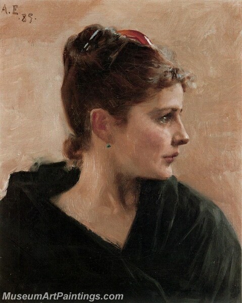 A Portrait Of A Young Lady Painting