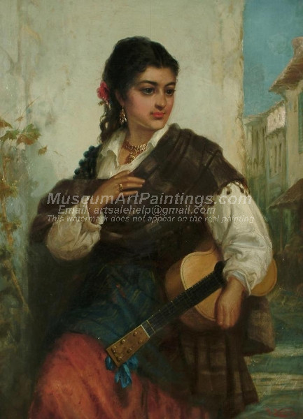 A Spanish Girl with a Guitar