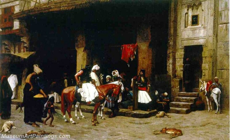 A Street in Cairo Painting