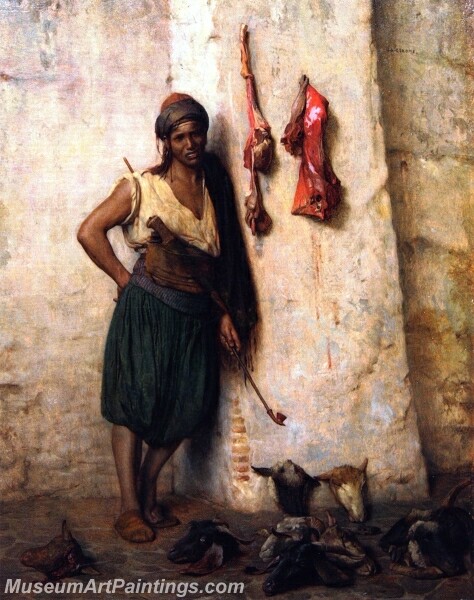 A Turkish Butcher Boy in Jerusalem Painting