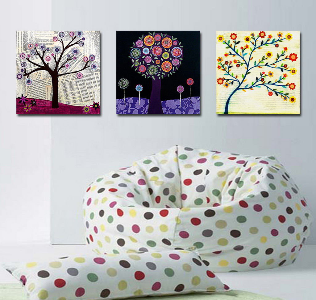 Abstract Canvas Prints Set of 3 Modern Wall Art Painting FINE037