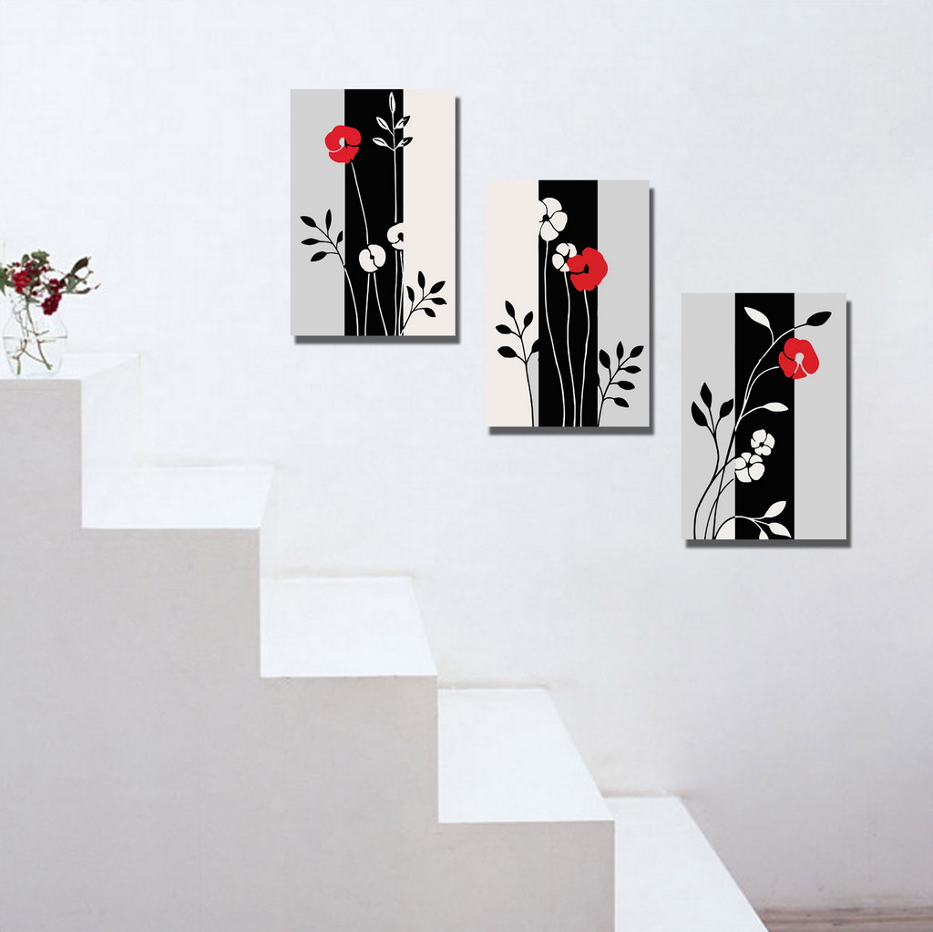 Abstract Canvas Prints Set of 3 Modern Wall Art Painting FINE042