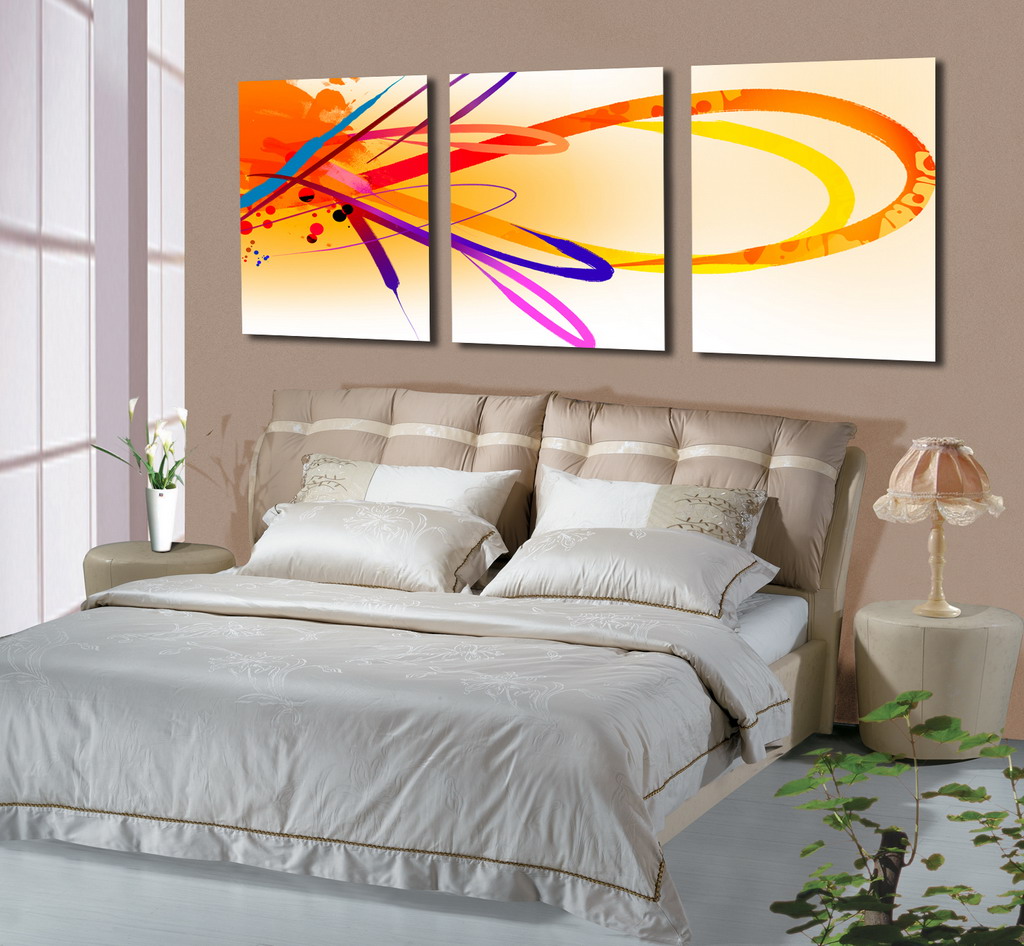 Abstract Canvas Prints Set of 3 Modern Wall Art Painting FINE045