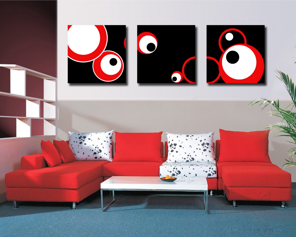 Abstract Canvas Prints Set of 3 Modern Wall Art Painting FINE047