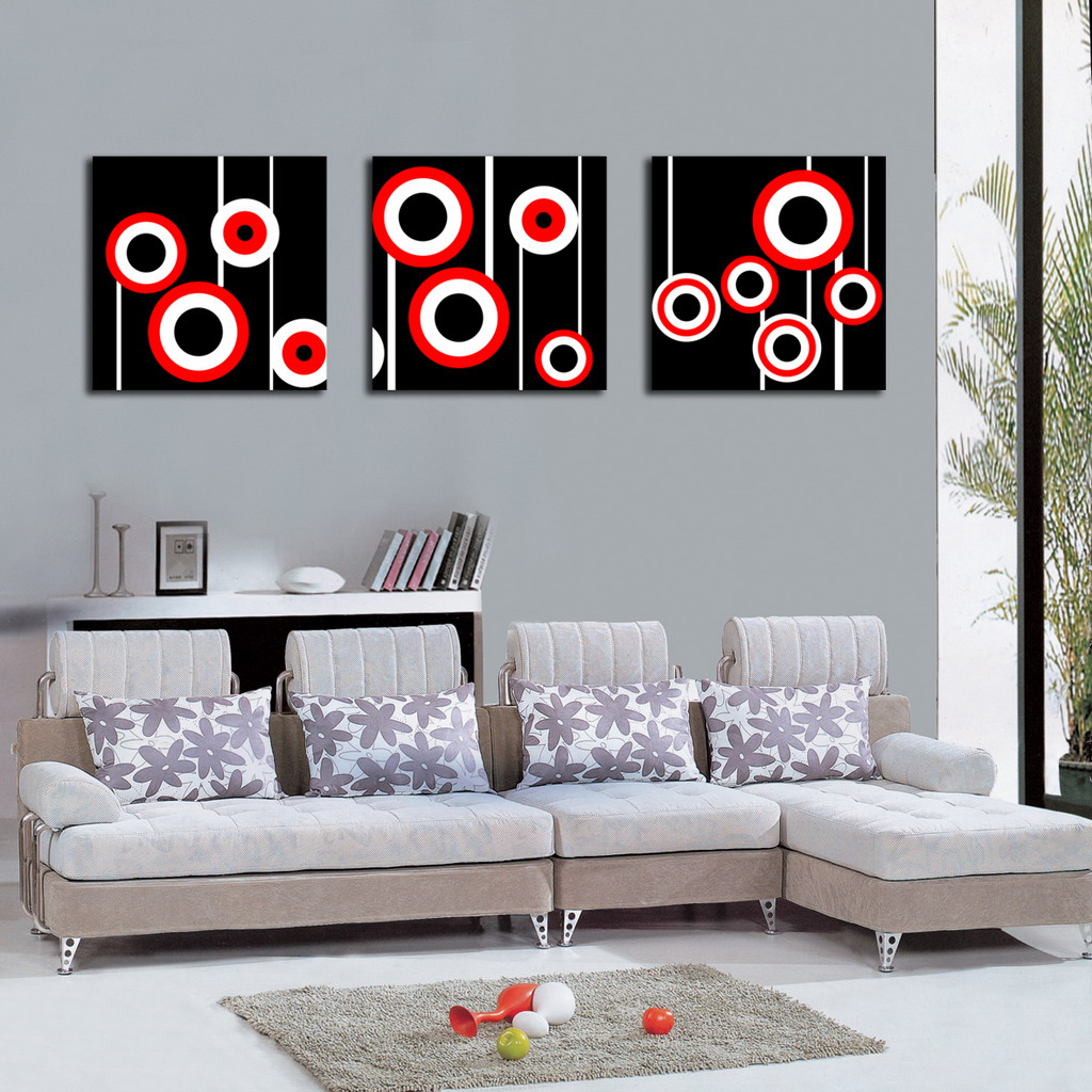 Abstract Canvas Prints Set of 3 Modern Wall Art Painting FINE048