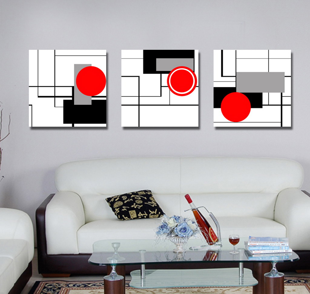 Abstract Canvas Prints Set of 3 Modern Wall Art Painting FINE056