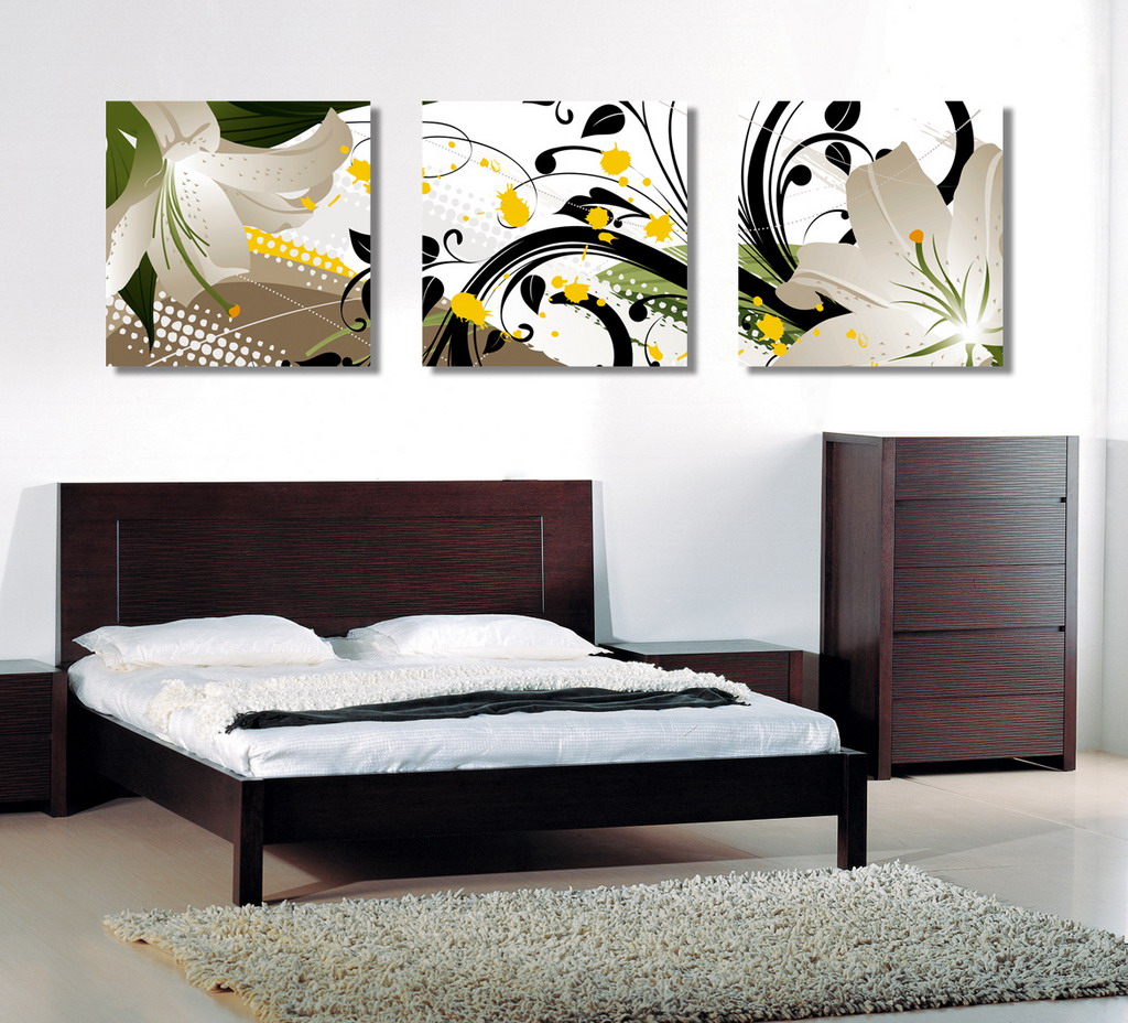 Abstract Canvas Prints Set of 3 Modern Wall Art Painting FINE066