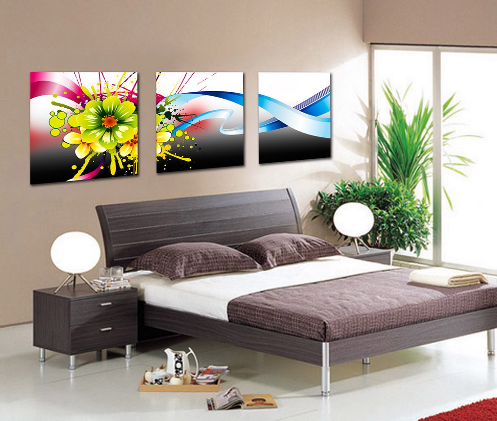 Abstract Canvas Prints Set of 3 Modern Wall Art Painting FINE068