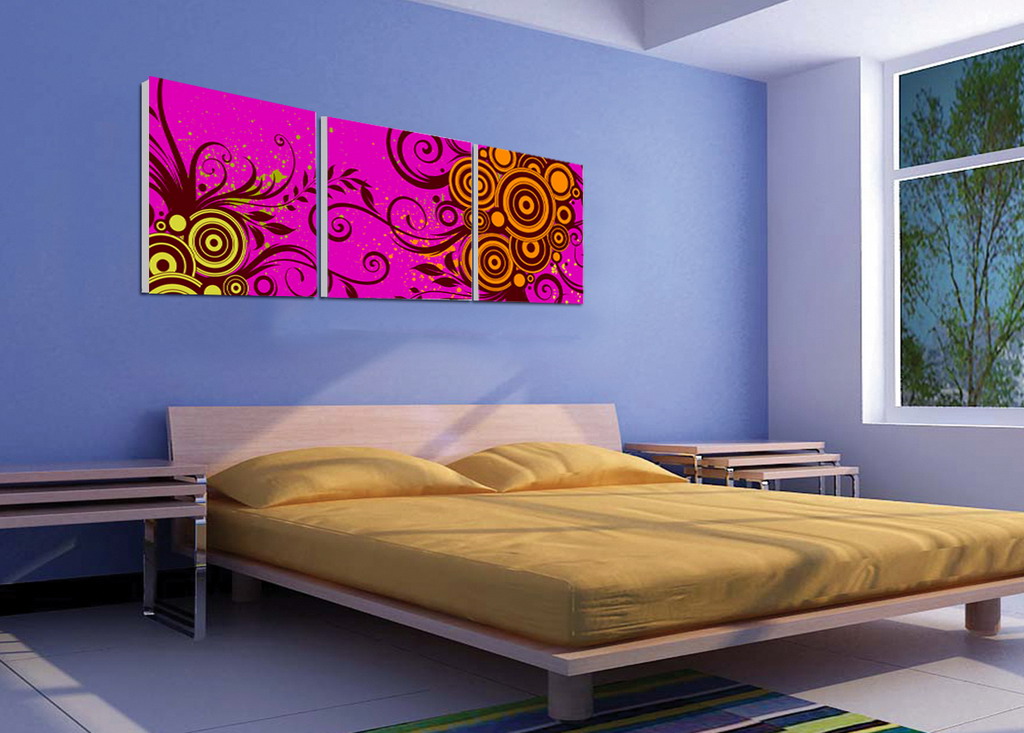 Abstract Canvas Prints Set of 3 Modern Wall Art Painting FINE069