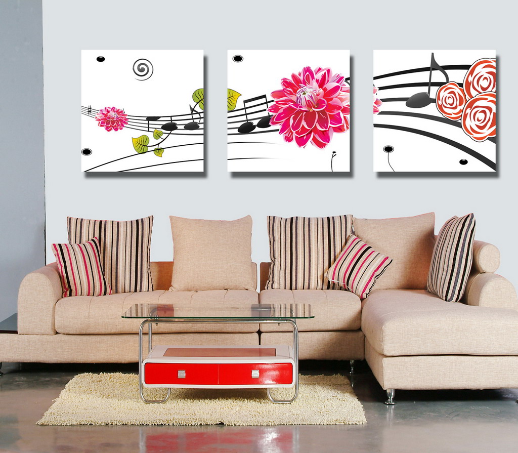 Abstract Canvas Prints Set of 3 Modern Wall Art Painting FINE075