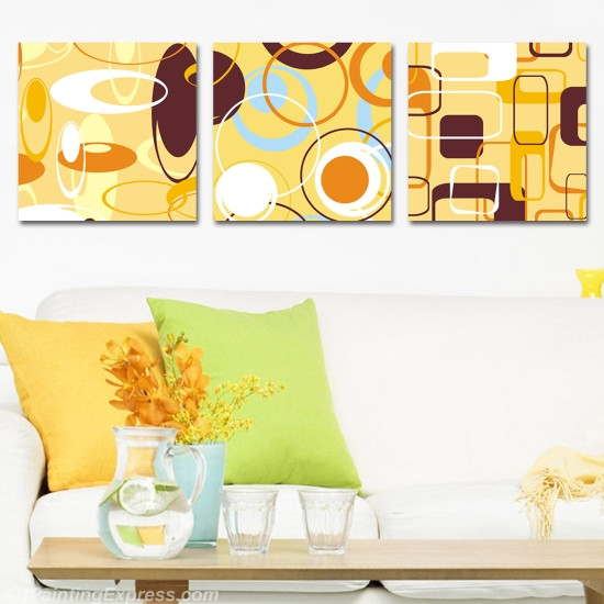 Abstract Canvas Prints Set of 3 Modern Wall Art Paintings FACP204