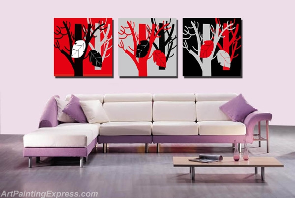 Abstract Canvas Prints Set of 3 Modern Wall Art Paintings FACP216