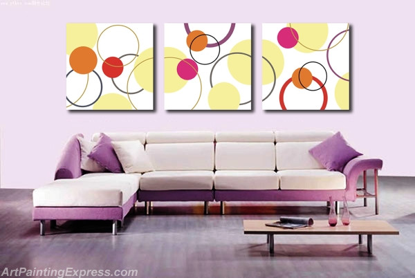 Abstract Canvas Prints Set of 3 Modern Wall Art Paintings FACP222