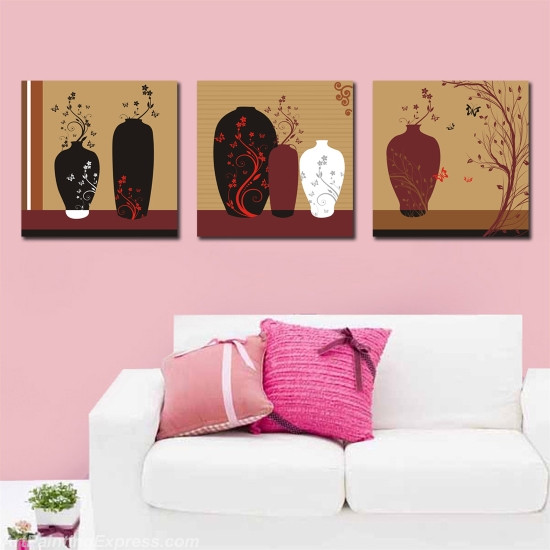 Abstract Canvas Prints Set of 3 Modern Wall Art Paintings FACP228