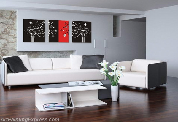 Abstract Canvas Prints Set of 3 Modern Wall Art Paintings FACP234