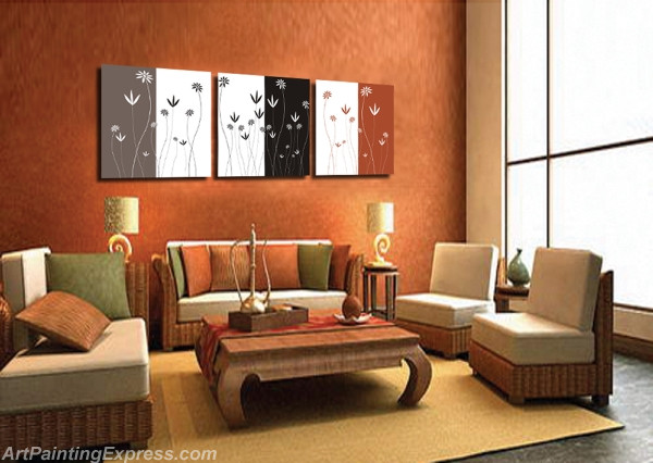 Abstract Canvas Prints Set of 3 Modern Wall Art Paintings FACP237