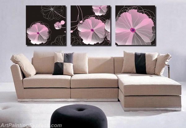 Abstract Canvas Prints Set of 3 Modern Wall Art Paintings FACP242