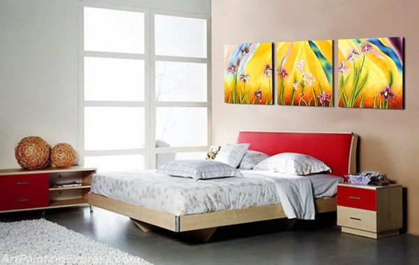 Abstract Canvas Prints Set of 3 Modern Wall Art Paintings FACP245