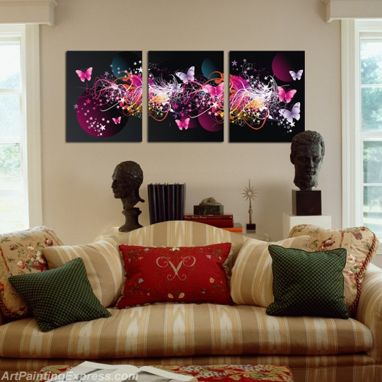 Abstract Canvas Prints Set of 3 Modern Wall Art Paintings FACP250