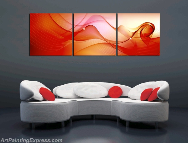 Abstract Canvas Prints Set of 3 Modern Wall Art Paintings FACP257