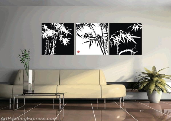 Abstract Canvas Prints Set of 3 Modern Wall Art Paintings FACP259