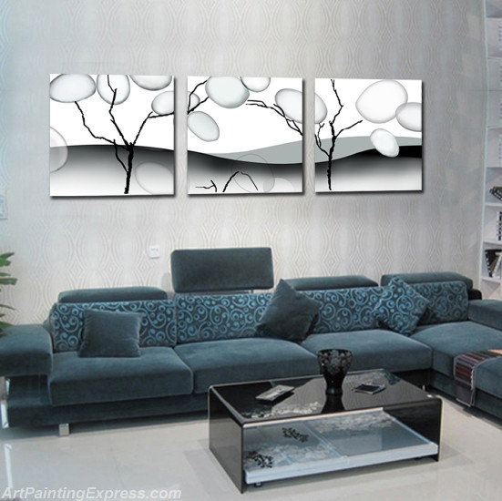 Abstract Canvas Prints Set of 3 Modern Wall Art Paintings FACP260