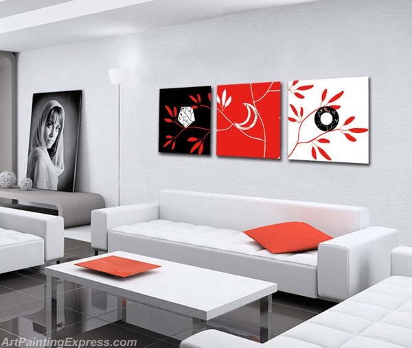 Abstract Canvas Prints Set of 3 Modern Wall Art Paintings FACP262