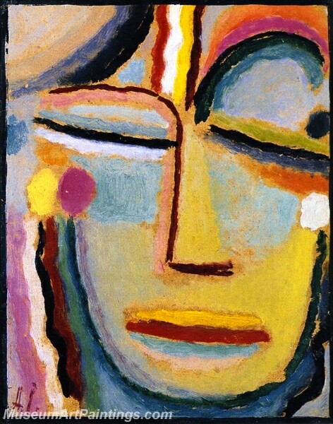 Abstract Head Oil Painting