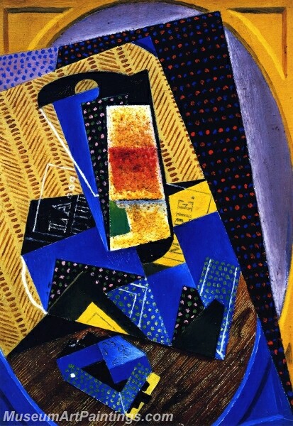 Abstract Painting Glass and Playing Card