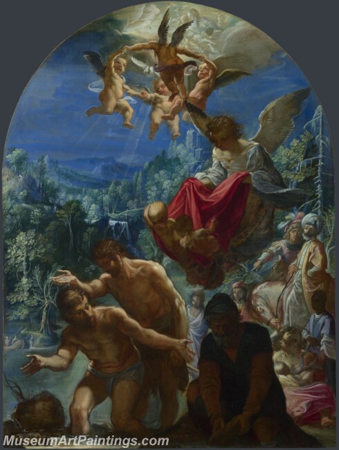 Adam Elsheimer The Baptism of Christ Painting