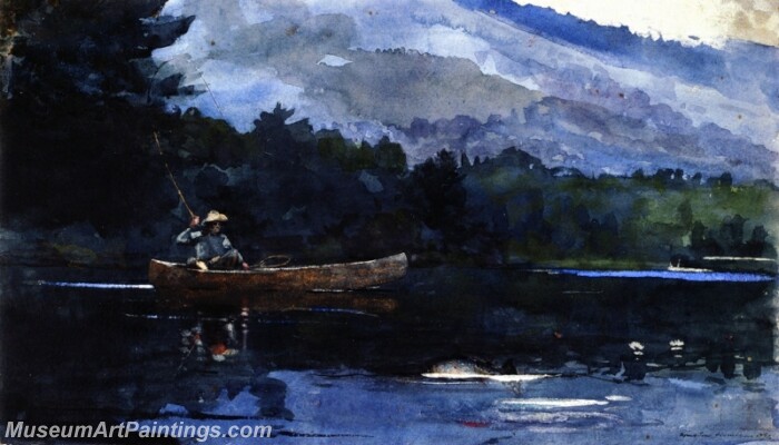 Adirondack Lake Painting