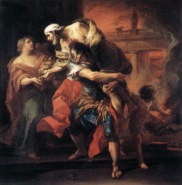 Aeneas Carrying Anchises by Carle van Loo