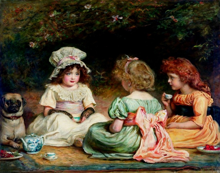 Afternoon Tea by Sir John Everett Millais
