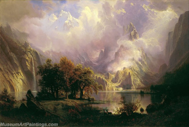 Albert Bierstadt Rocky Mountain Landscape
