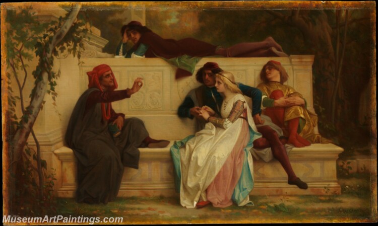 Alexandre Cabanel Florentine Poet Painting