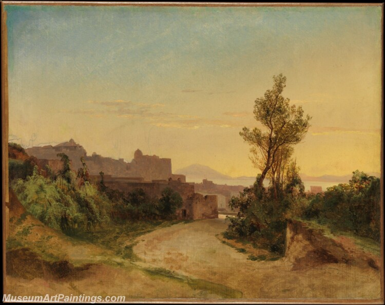 Alexandre Calame Pozzuoli and the Bay of Naples Painting