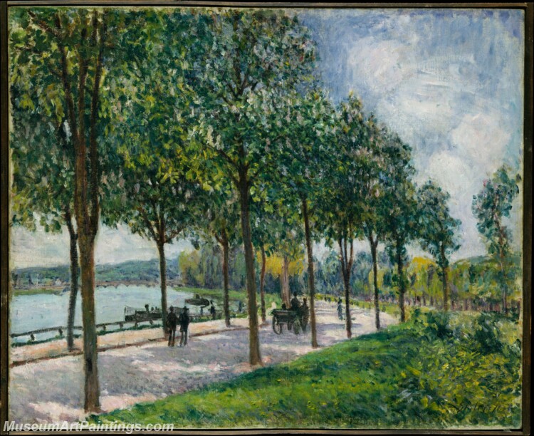 Alfred Sisley Allee of Chestnut Trees Painting