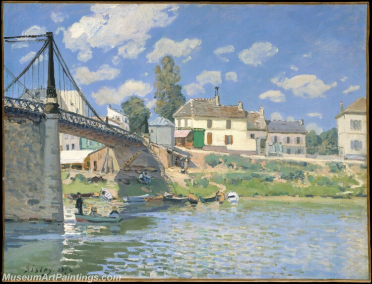 Alfred Sisley The Bridge at Villeneuve la GareAnne Painting