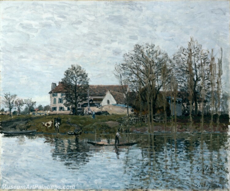 Alfred Sisley The Seine at PortMarly Painting