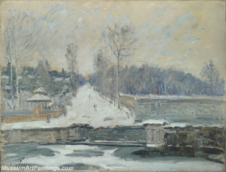 Alfred Sisley The Watering Place at MarlyleRoi Painting