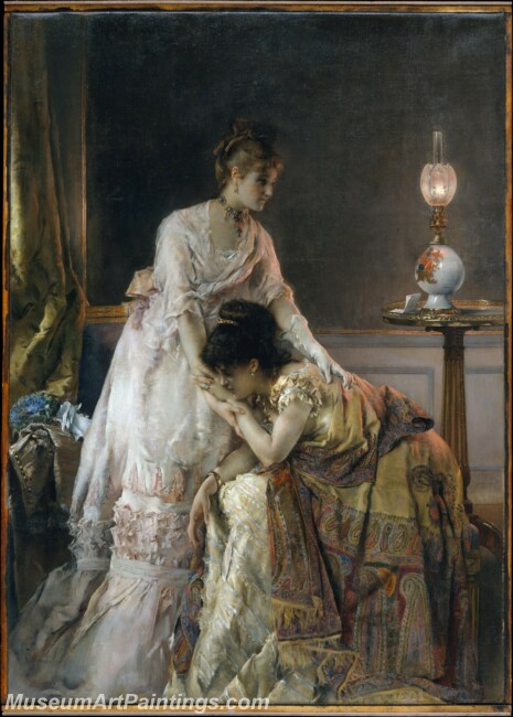 Alfred Stevens After the Ball Painting