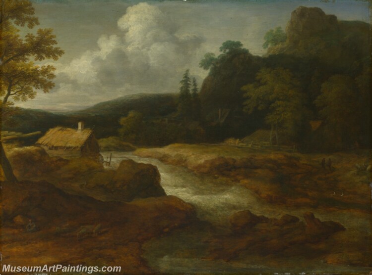 Allart van Everdingen A Sawmill by a Torrent Painting